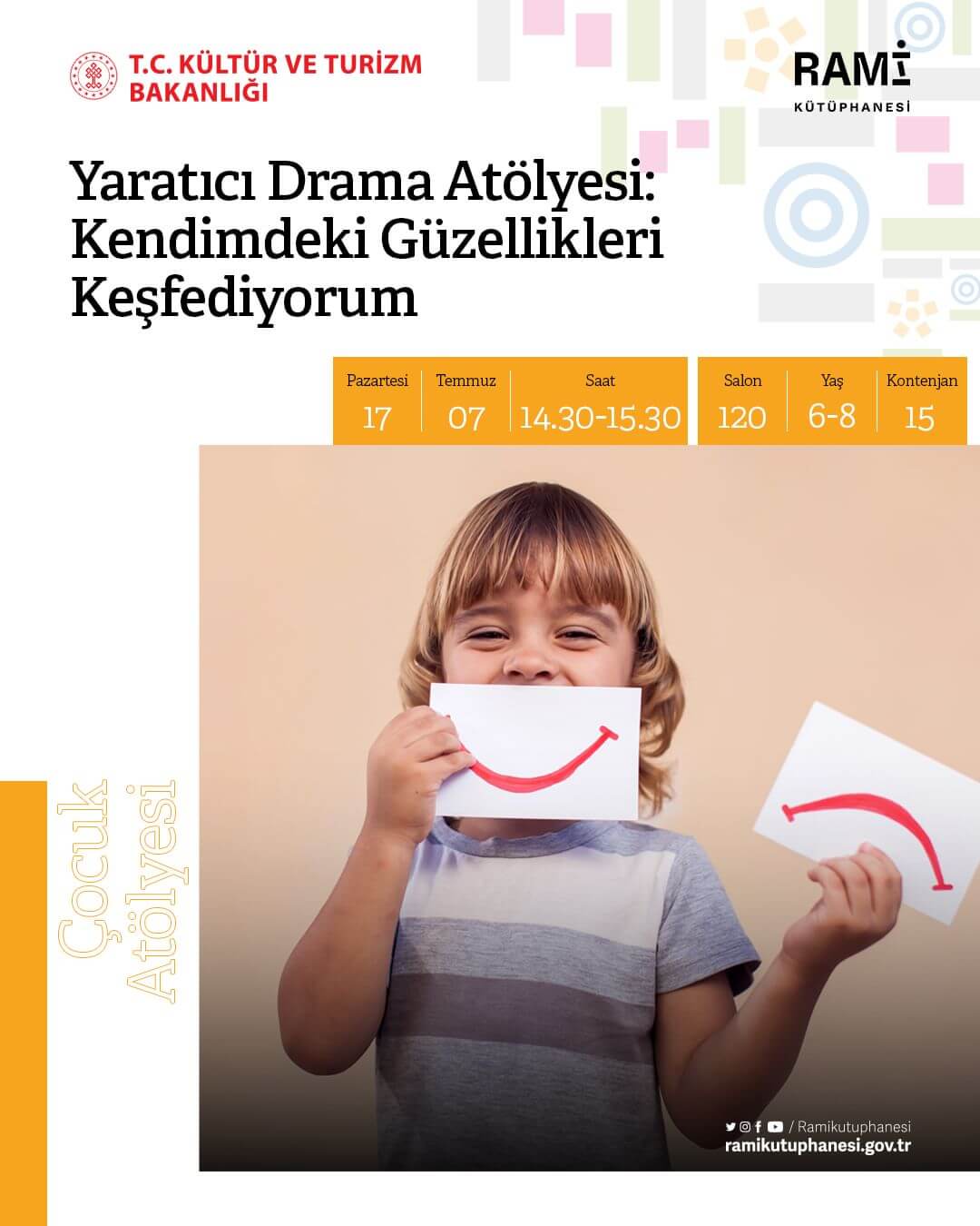 Rami Kütüphanesi - Yaratıcı Drama Atölyesi, Kendimdeki Güzellikleri Keşfediyorum